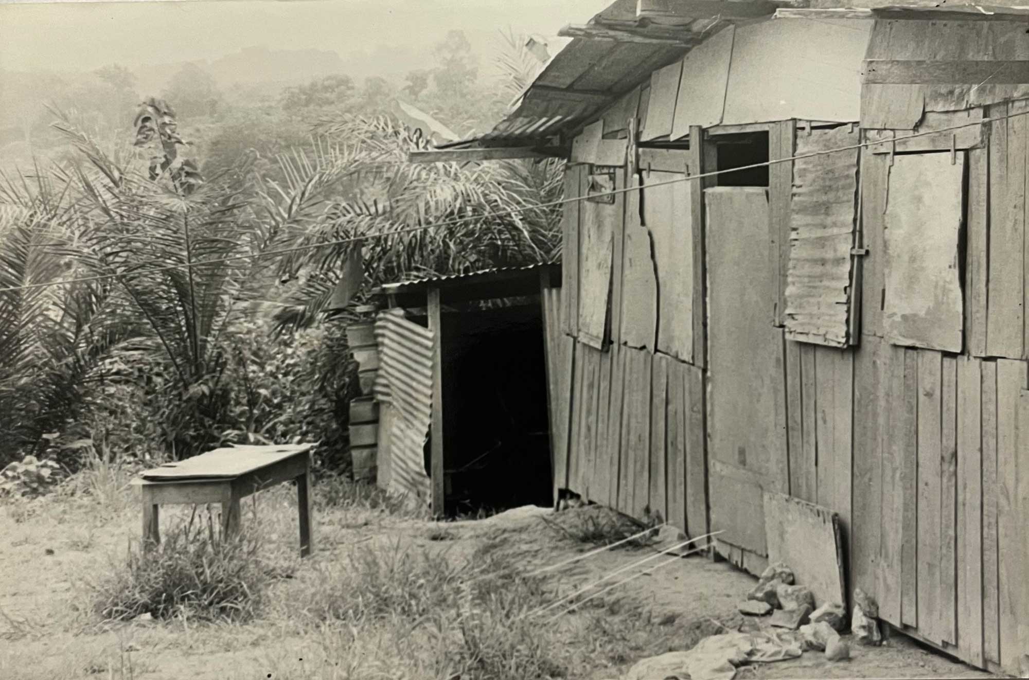 Building with little table