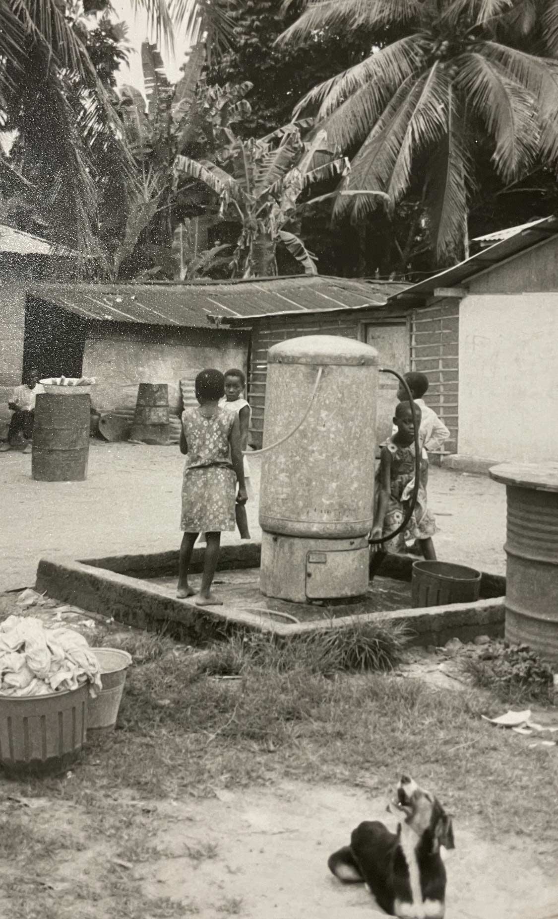 Public water pump