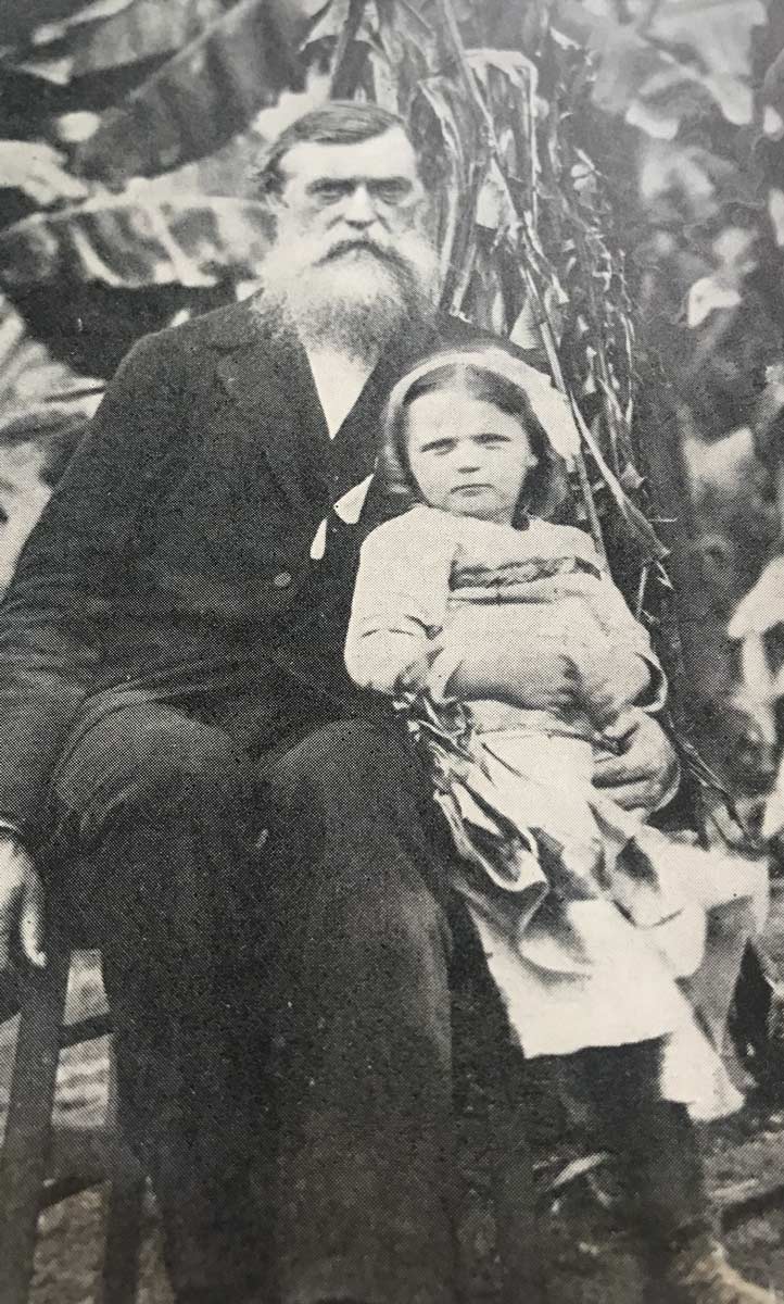 Robert Hamill Nassau and daughter, c. 1888